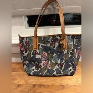 Fossil butterfly genuine leather bag